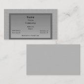 バイナリコード名刺、グレー 名刺 (正面/裏面)