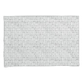 バイナリコード白黒ストライプ 枕カバー (正面右)