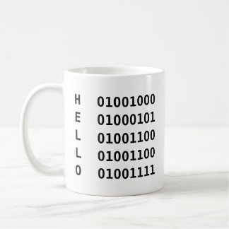 バイナリコード コーヒーマグカップ