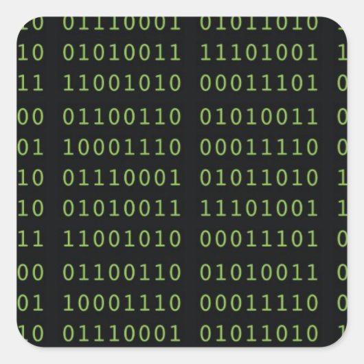 バイナリコード スクエアシール (正面)