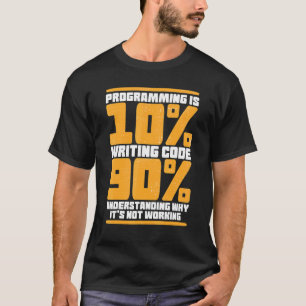 バイナリコード プログラマー デベロッパー ギーク ギャグ Tシャツ