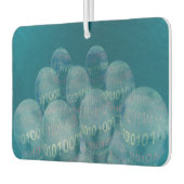 バイナリコード、manおよびdigital communications カーエアーフレッシュナー (左)