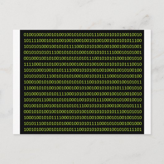 バイナリコード.png ポストカード (正面)
