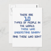 バイナリジョーク ポストカード (正面/裏面)