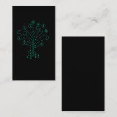 バイナリツリーコーディングコンピュータサイエンスプログラミング 名刺 (正面/裏面)