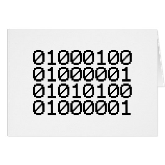 バイナリデータカード (正面横)