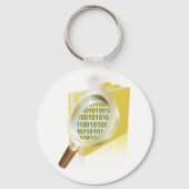 バイナリデータ拡大鏡のデジタルファイル検索 キーホルダー (裏面)