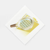 バイナリデータ拡大鏡のデジタルファイル検索 スタンダードランチョンナプキン (角)