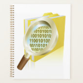 バイナリデータ拡大鏡のデジタルファイル検索 プランナー手帳 (正面)