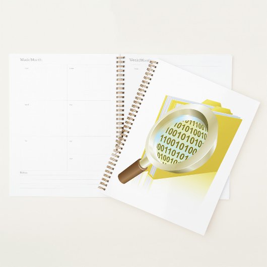 バイナリデータ拡大鏡のデジタルファイル検索 プランナー手帳