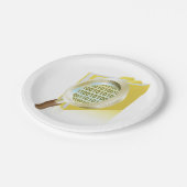 バイナリデータ拡大鏡のデジタルファイル検索 ペーパープレート (アングル)