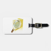 バイナリデータ拡大鏡のデジタルファイル検索 ラゲッジタグ (正面横)