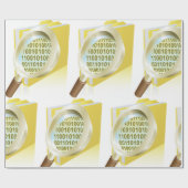 バイナリデータ拡大鏡のデジタルファイル検索 ラッピングペーパー (フラット)