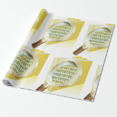 バイナリデータ拡大鏡のデジタルファイル検索 ラッピングペーパー (アンロールド)