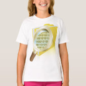 バイナリデータ拡大鏡のデジタルファイル検索 Tシャツ (正面)