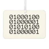 バイナリデータ カーエアーフレッシュナー (裏面)