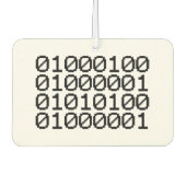 バイナリデータ カーエアーフレッシュナー (正面)