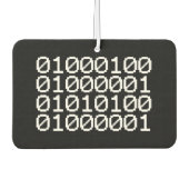 バイナリデータ カーエアーフレッシュナー (正面)