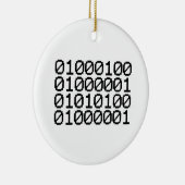バイナリデータ セラミックオーナメント (右)