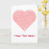 バイナリハートカード カード (黄色い花)