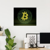 バイナリビットコイン ポスター (ホームオフィス)