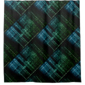 バイナリブリス:レトロテックシャワーカーテン シャワーカーテン (正面)