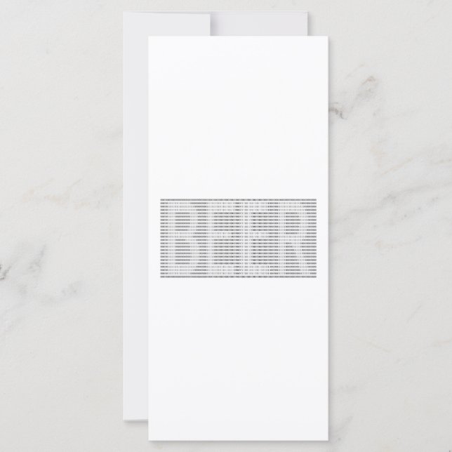 バイナリーのビール – ASCII (正面)