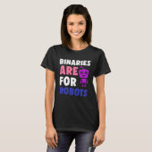 バイナリーはロボット用のかわいい源流非結合子 Tシャツ (正面フル)