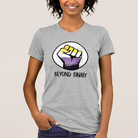 バイナリーを超えて Tシャツ (正面)