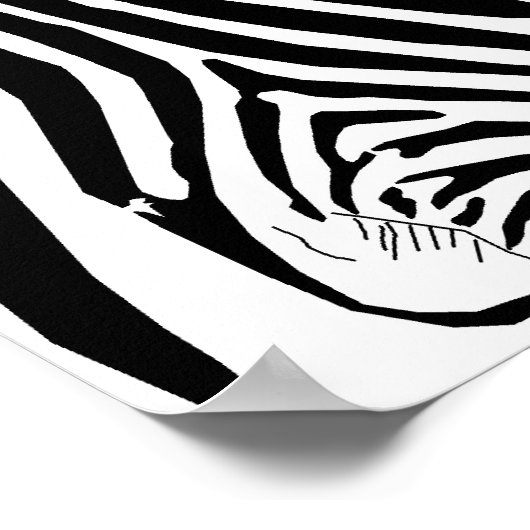 バイナリーオプション取引のためのシマウマのハギングポスター ポスター (角)