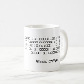 バイナリーコーヒーマグ – Mmm、コーヒー コーヒーマグカップ (正面右)