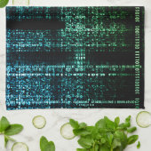 バイナリー交響楽団キッチンタオル – Art Meets Tech キッチンタオル (折り畳み)