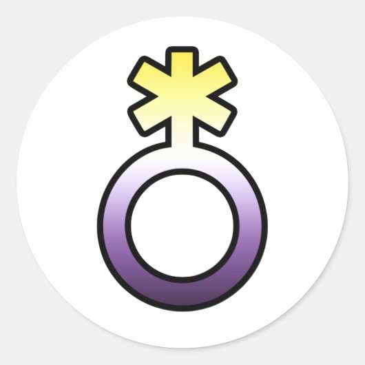 バイナリ以外のシンボル ラウンドシール (正面)