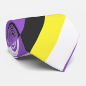 バイナリ以外のストライプ文字 ネクタイ (ロール)