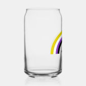 バイナリ以外のレインボー非バイナリプライドフラグ ガラス缶 (右)