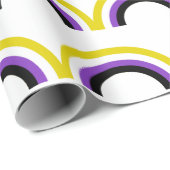 バイナリ以外のレインボー非バイナリプライドフラグ ラッピングペーパー (ロールコーナー)