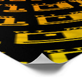 バイナリ渦ポスター ポスター (角)