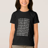 「バイナリ背景グラフィックT型： 00および01パターン トライブレンドＴシャツ (正面)