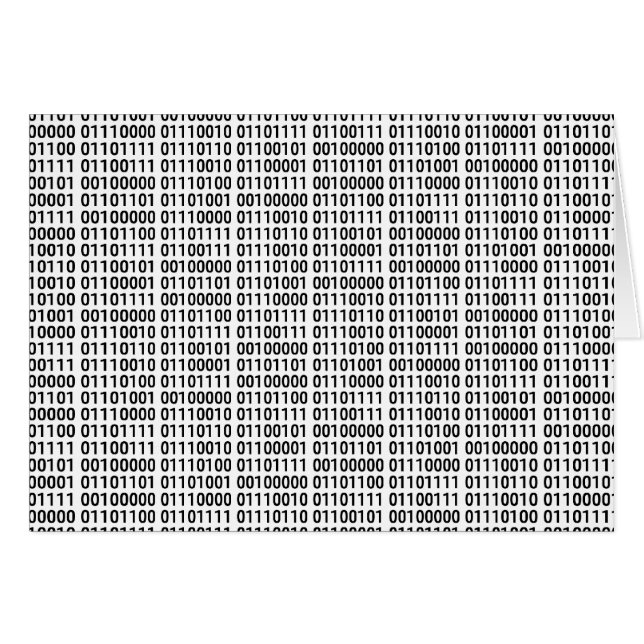 バイナリ: 私はプログラムすることを愛します (正面横)