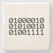 バイナリBRO ストーンコースター (正面)