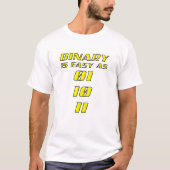 バイナリTシャツおもしろい Tシャツ (正面)