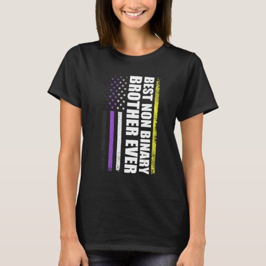 バイナ最高のリー以外の兄弟エバーLgbtゲイプライド Tシャツ (正面)