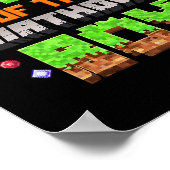 バイバイゲーム 誕生日ボーイのママ ピクセル ゲーム ポスター (角)