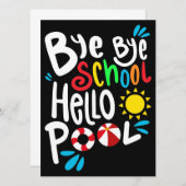 バイバイスクールハロープールI 招待状 (正面/裏面)