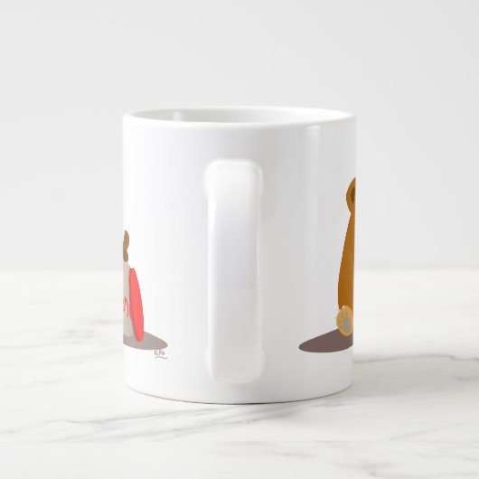 バイバイハニー!かわいい漫画はジャンボマグカップを支える ジャンボコーヒーマグカップ (裏面)