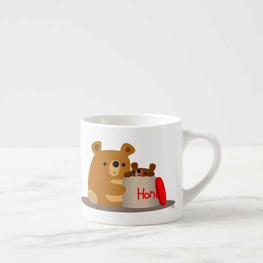 バイバイハニー!かわいい漫画クマのエスプレッソマグカップ エスプレッソカップ (右)
