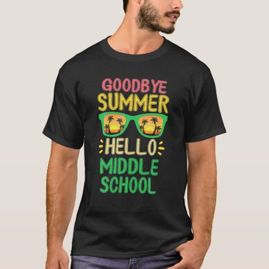 バイバイバイサマハロー中学初日バック Tシャツ (正面)