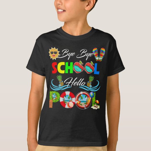 バイバイバイスクールハロープールシャツ先生分隊Summ Tシャツ (正面)