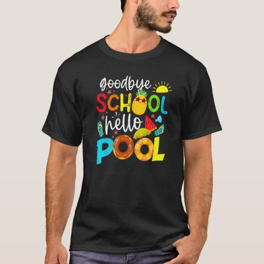 バイバイバイスクールハロープール先生夏 Tシャツ (正面)