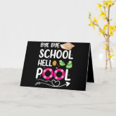 バイバイバイスクールハロープール最終日 カード (黄色い花)